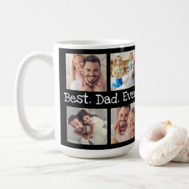 Roligten Best Pappa någonsin 4 Photo Collage Keeps Kaffemugg