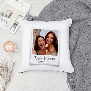 Roligten BFF för eget namn Bestie Photo Friends Si Kudde
