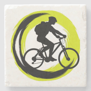 Roligten Bicycle/Bike Riding på sommaren Stenunderlägg