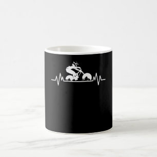 Roligten Bicycle Gift för berg Bike Downhill Hear Kaffemugg