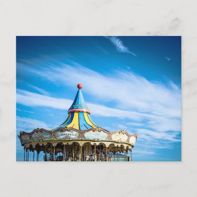 Roligten blå himmel från Barcelona Vykort (Framsida)