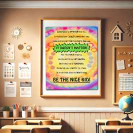 Roligten blir Nice Kid inspirational School Poster