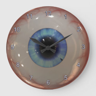 Roligten Blue Öga Clock från Health Professionell Stor Klocka