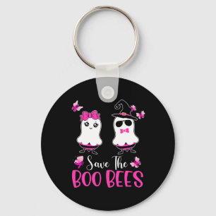 Roligten Boo Bees Breast Cancer Awareness Hallowee Nyckelring