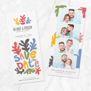 Roligten Bookmark Photo Booth l Blommigt Spara dat Inbjudningar