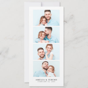Roligten Bookmark Photo Booth l sparar datumet Brö Inbjudningar