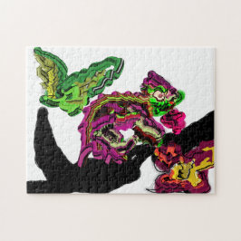 Roligten Chameleon för regnskog Pussel