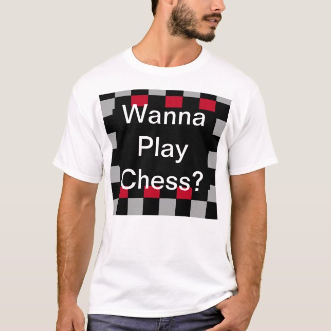 Roligten Chess Player Tshirt Nerdy Geek T Shirt (Framsida)
