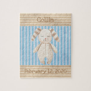 Roligten Cute Bunny Rabbit Monogram Pussel