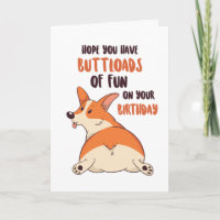 Roligten Cute Corgi Hund älskare Buttload  Funny B
