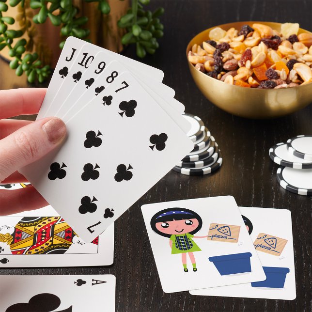 Roligten Eco-Friendly för återanvändning av Pizza  Casinokort (Skapare uppladdad)