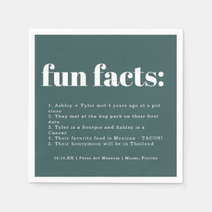 Roligten Facts Bröllop i den moderna minimala skal Pappersservett