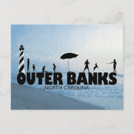 Roligten "Familj" i Outer Banker Vykort