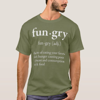 Roligten Foodie Dictionary Ord T Shirt