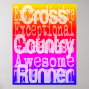 Roligten för cross country Springer Poster