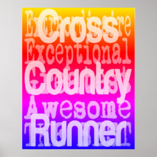 Roligten för cross country Springer Poster