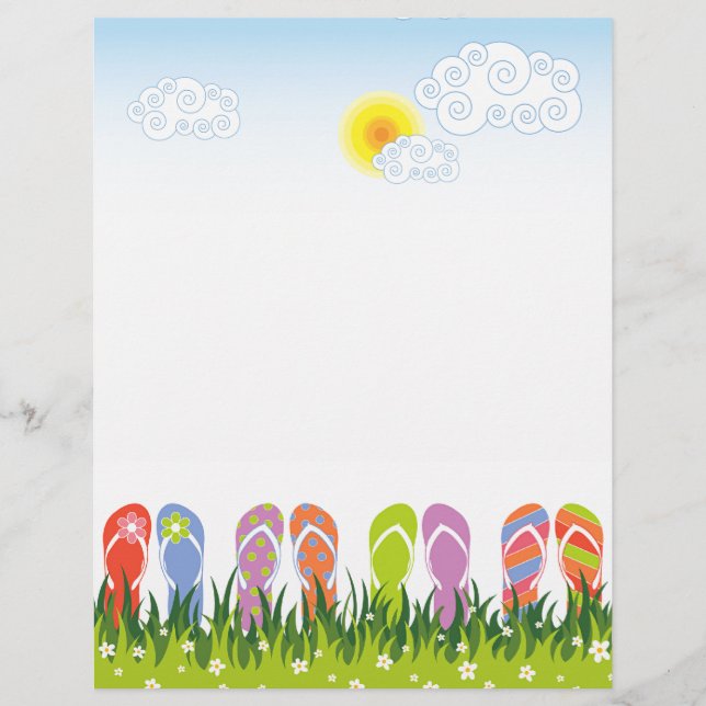 Roligten för färgad sommartid i Flinflip flops i S Reklamblad (Framsidan)