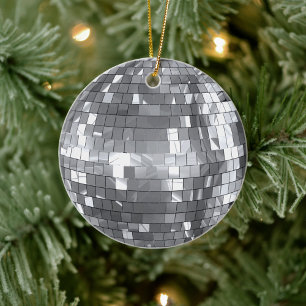 Roligten för Funkyn i Disco Boll och Kärlek Julgransprydnad Keramik