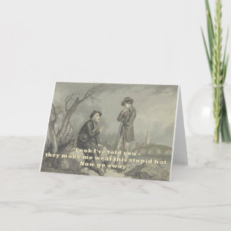 Roligten för humoristiskt Hälsning-kort Scottish B Kort