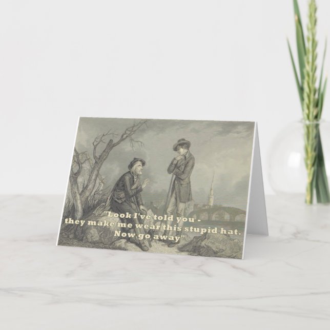 Roligten för humoristiskt Hälsning-kort Scottish B Kort (Framsida)