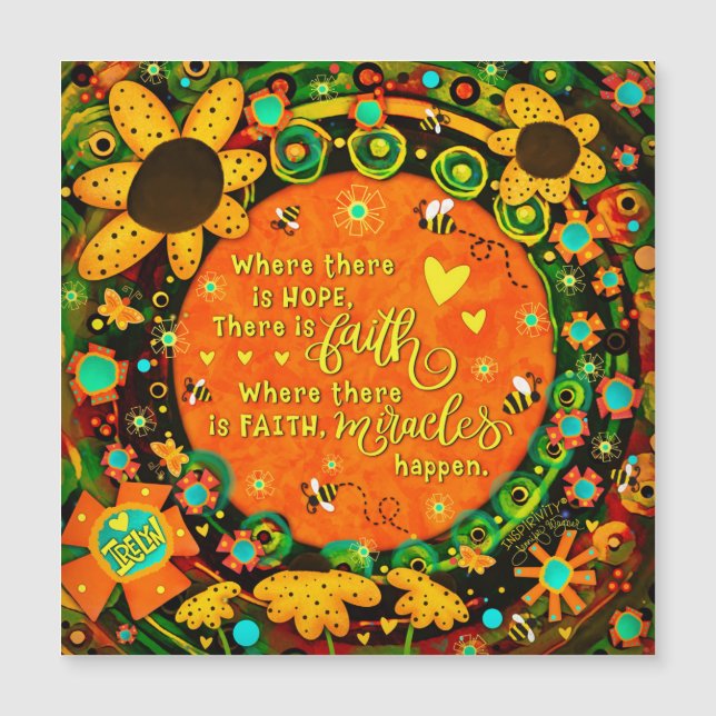 Roligten för Irlands Faith Miracle Blommigt (Framsida)