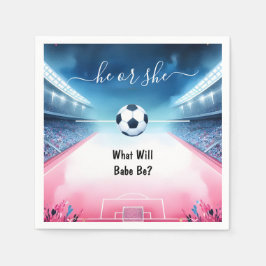 Roligten  för Team Boll Oceaner Fält Gender Reveal Pappersservett