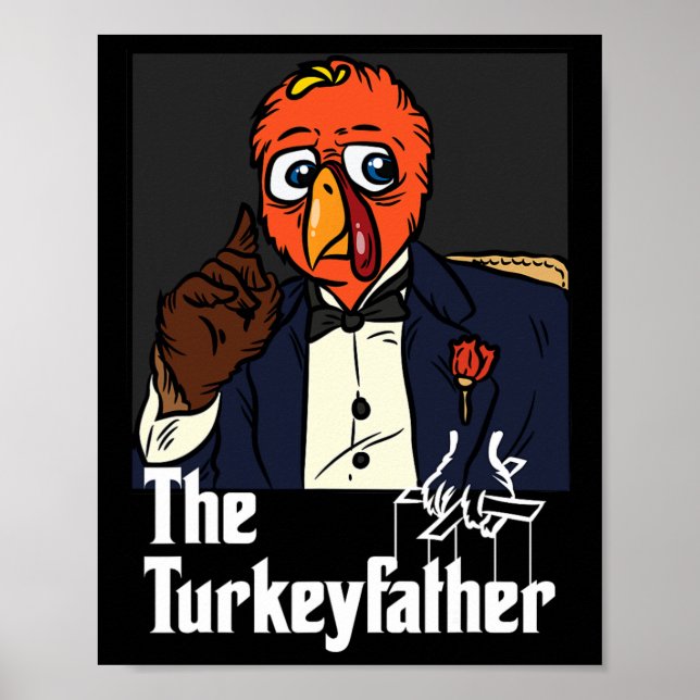 Roligten för Thanksgivingen Turkiet-far faller und Poster (Framsidan)