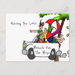 Roligten för vykort... Saknar dig...! Vykort