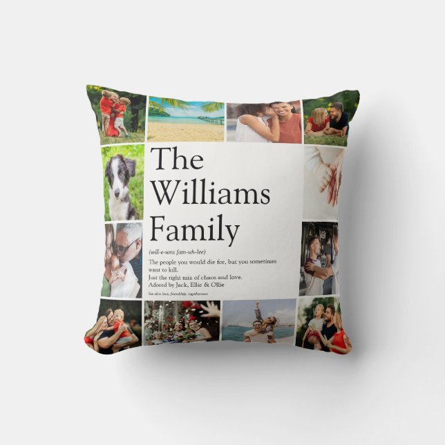 Roligten Fotokollage för familjerättsdefinition i  Kudde (Framsida)