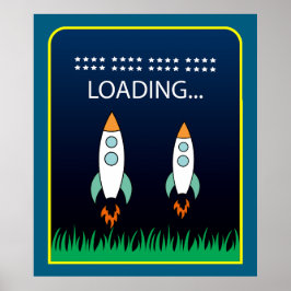 Roligten Fylld, färglös och Sci-Fi-teknik för lans Poster