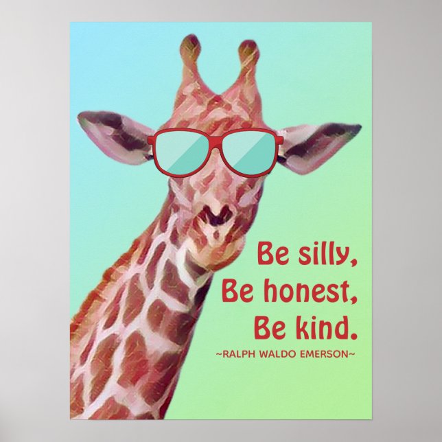 Roligten Giraffe för inspirationsofferten Emerson  Poster (Framsidan)