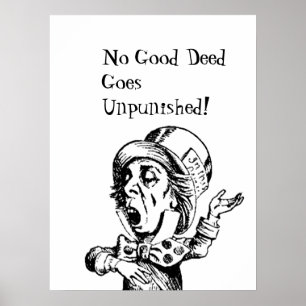 ROLIGTEN GJORDE HÖGRE POSTER-NO BRA DEED GOES OBES POSTER