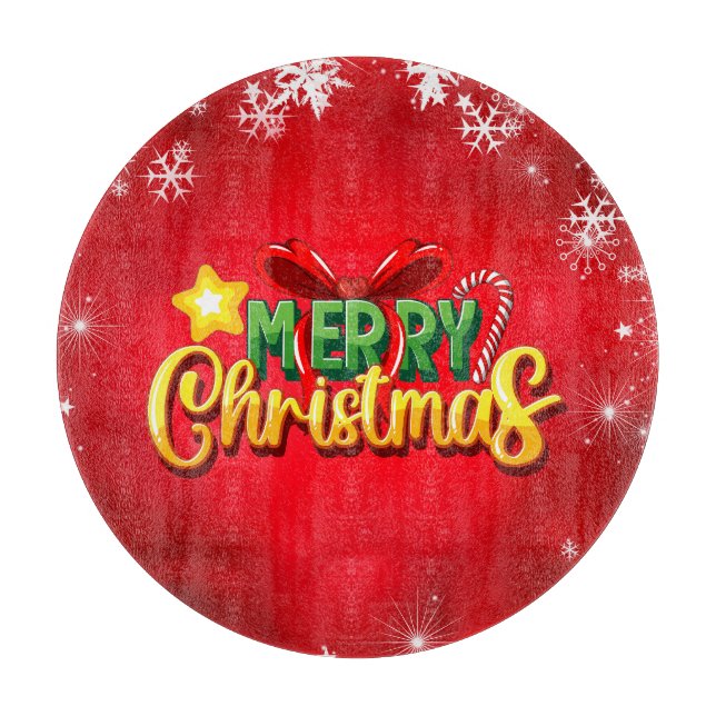 Roligten God jul Lycklig Julafton Red Grönt Helgda (Framsidan)
