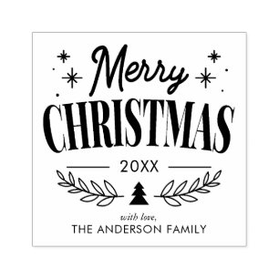 roligten "God jul" Stämpel