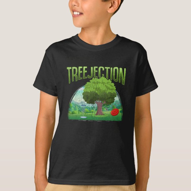 Roligten Golf Humor Träd T Shirt (Framsida)