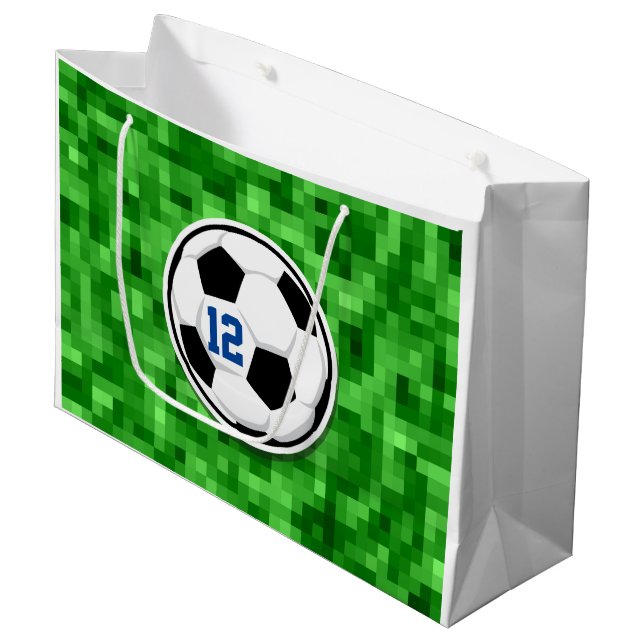 Roligten Grass för Grönt av fotbollsspelarnummer f (Framsidan Vinklad)