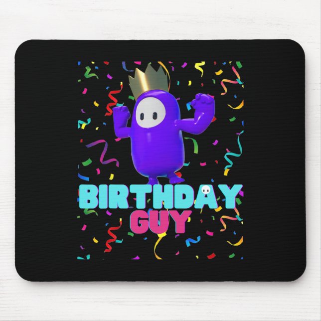 Roligten Guy Popular Video Game Themme Birthday Musmatta (Framsidan)