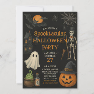 Roligten Halloween fest Inbjudan
