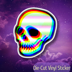 Roligten Halloween- med färgstark nyskalsbild Klistermärken