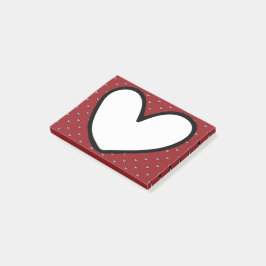 Roligten Hemma Dekoration Stylist Sweet Heart möns Post-it Block