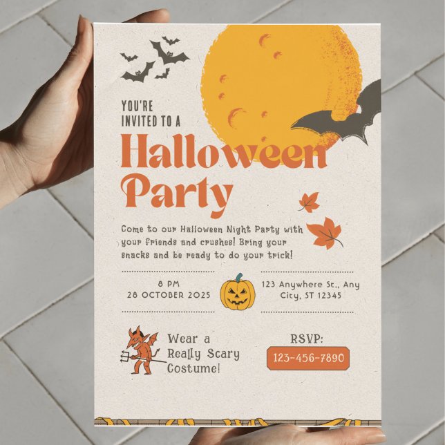 Roligten hindrades snabbt av Halloween fest Inbjudningar (Skapare uppladdad)