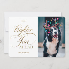 Roligten i Brighter Pet Photo Reindeer Ljus Julkort