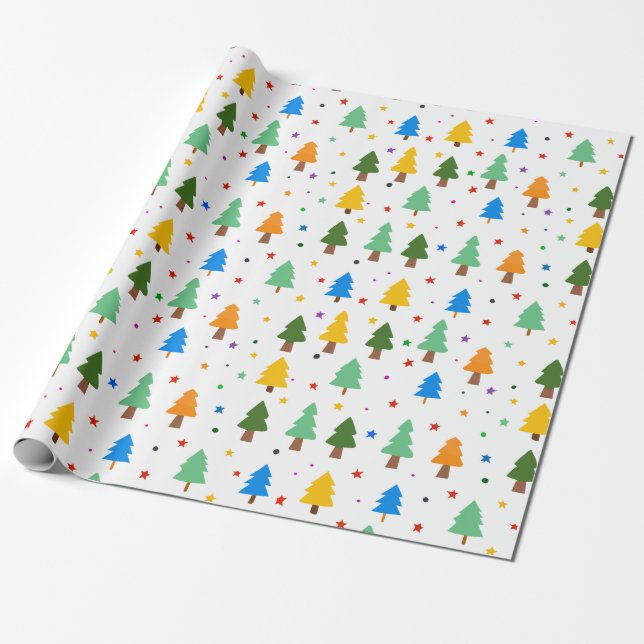 Roligten Julgranar - jul Presentpapper (Utrullad)