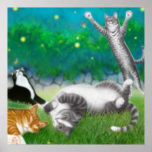 Roligten kattdjur med filnamn Poster