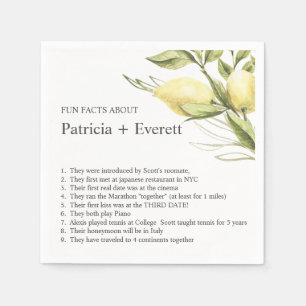 Roligten Lemond och löv FAACT BRÖLLOP Pappersservett