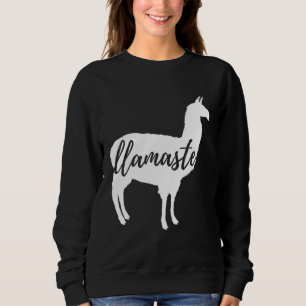 Roligten Llamaste Namaste Llama Alpaca Yoga Älskar T Shirt