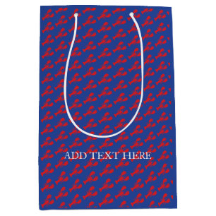 Roligten Lobster Party Red Blue Preppy Designer