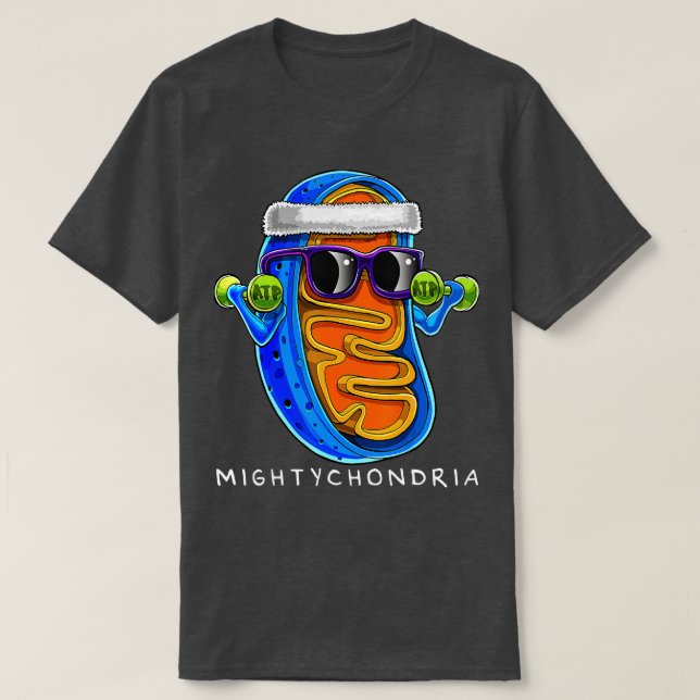 Roligten Mightychondria Cellular Biology Science E T Shirt (Design framsida)