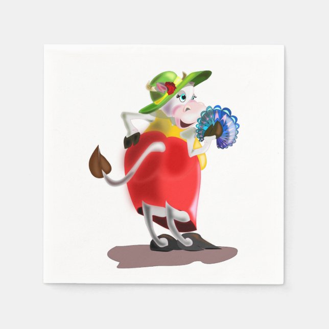 Roligten Modern kummelbländer - Ditt Färg - Text Pappersservett (Framsidan)