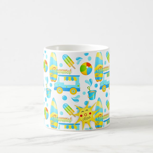 Roligten Monogrammed Mönster Kaffemugg (Center)